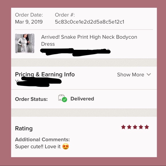 5 ⭐️ Venom - Snakeskin Print Party Dress - Picture 7 of 8